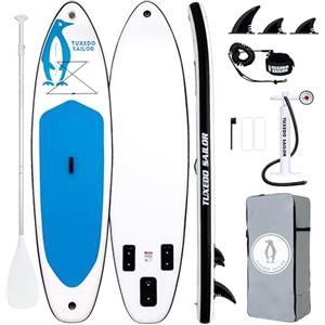 Tuxedo Sailor SUP Gonfiabile Adulti 320 cm Stand Up Paddle Board, Tavola da SUP Paddle Board con Accessori, Tavola Gonfiabile 2 Posti (Dark Blue)