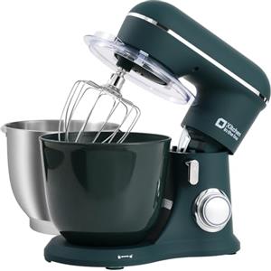 Kitchen in the box Impastatrice Planetaria，2 Ciotole 4,5 L+5 L Impastatrice Professionale, 10 Velocità con Uncino Impastatore, Mescolatore, Frusta Sbattitric, 1300W (Verde Scuro)