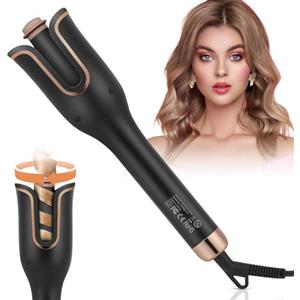 Weinsamkeit Arricciacapelli Automatico con 4 Temperature Regolabili, Rivestimento in Ceramica, Antiscottatura, Riscaldamento Rapido, Ferro per Ricci e Onde a Lunga Tenuta