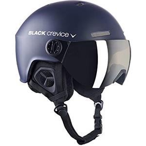 Black Crevice Casco da sci per adulti Gstaad, blu navy/bianco, 54-57 cm