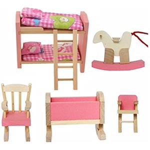 Cisixin Mobili Dollhouse di Adorabile Legno dei Bambini Set Toy