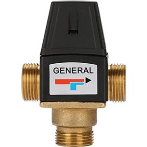 Gonnely Valvola a 3 vie DN20 valvola miscelatrice termostatica in ottone con filettatura maschio per scaldabagno solare