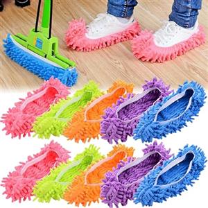 MINGZE 10 pezzi (5 paia) Scopa Pattini di Mop Dop Pantofole Coprire, Pulitore di polvere Riutilizzabile Microfiber Calzini di piede Pavimento Polvere di sporcizia Pulitore per la casa Pavimento, Bagno