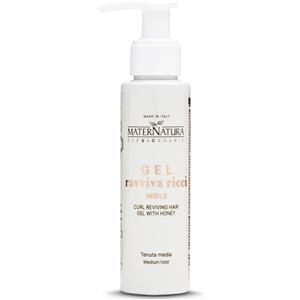 Maternatura Gel Ravviva Ricci con Miele - Gel Styling Idratante per Capelli Ricci e Mossi, Effetto Bagnato, Tenuta Media, 100 ml