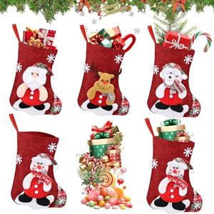 Yegookay 23cm Calzetti Natalizi 4 Pezzi Camino Calza Befana One Piece Calze Befana Vuote Grandi Calza della Vuota Grande Epifania Vuota Grande Epifania Personalizzate Natalizie da Appendere Set Babbo Natale