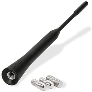 Audioproject A355 - Antenna-per-autoradio 17 cm 16V compatibile per: Toyota Aygo Opel Corsa Fiat Panda Suzuki Peugeot Cooper adapter universe antenna auto corta accessori