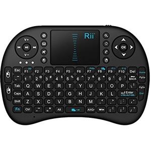 Rii Mini i8 Wireless (layout QWERTY USA) - Mini tastiera con mouse touchpad integrato