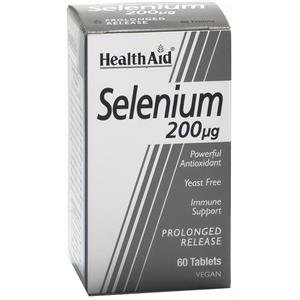 HEALTHAID Selenio 200ug - Integratore alimentare in compresse, 60 unità, supporta il sistema immunitario e la salute di capelli e unghie