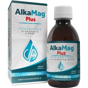 Vivere Alcalino AlkaMag Plus - Integratore Alcalinizzante con Magnesio e Boro - 215ml