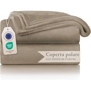 Blumtal Coperta Pile 130x150cm - Coperta Plaid divano super morbida - Coperta Divano certificata OKEO-Tex - talpa