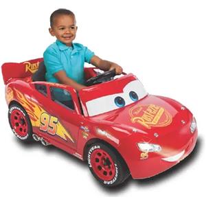 Huffy Saetta McQueen Auto Elettrica 6V per Bambini 3-5 Anni con Luci e Suoni