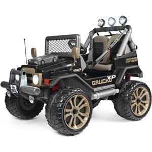 Peg Perego Gaucho XP - Fuoristrada Elettrico 24V per Bambini con Luci LED, Suoni e Radio, 2 Posti