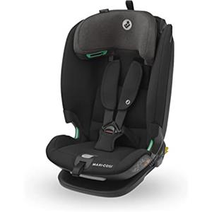 Maxi-Cosi Titan Plus i-Size, Seggiolino Auto ISOFIX, 15 Mesi - 12 Anni (76 - 150 cm), Reclinabile in 4 Posizioni, Regolabile in Altezza, Side Impact Protection G-CELL, per Bambini, Authentic Black