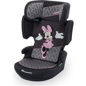 Bebeconfort Disney RoadSafe i-Size, Seggiolino Auto 15-36 kg per Bambini 3,5-12 anni (100-150 cm), Seggiolino Auto Minni, Pieghevole, Installazione Cintura, Poggiatesta 14 Posizioni, Authentic Minnie