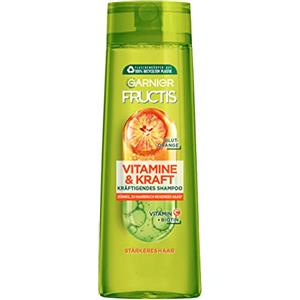 Garnier Shampoo rinforzante per capelli sottili e fragili, efficace contro la perdita di capelli, con vitamina C e arancio sanguigno, vitamine e forza di frutto, 300 ml