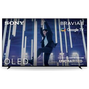 Sony BRAVIA 8 OLED 55 Pollici 4K HDR Google Smart TV | Gaming Menu per PlayStation 5, IMAX Enhanced, Dolby Vision Atmos, Chromecast, AirPlay, 120Hz 55XR80