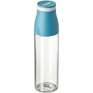 TATAY Borraccia Acqua 650 ml Urban Drink | Coperchio Bicchiere con Fascia Elastica | Ermetica, Tritan Senza BPA | Adatta a Lavastoviglie, Microonde, Frigo e Freezer | 6,7x6,7x25 cm, Blu