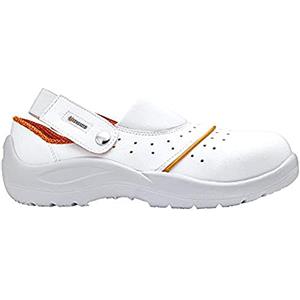 Base Protection Osmio Scarpa Antinfortunistica, da Uomo e Donna, Bianco/Arancione, Taglie 47