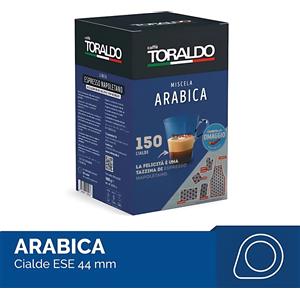 Caffè Toraldo Miscela Arabica - Cialde Filtrocarta ESE 44mm - Disponibili in vari formati fino a 1800 cialde