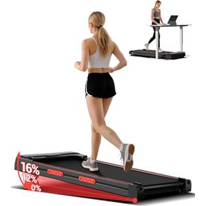 LONTEK Tapis Roulant Elettrico con Inclinazione 16%, 10KM/H Tapis Roulant salvaspazio, Schermo LED, Telecomando, 3.0HP Mini Walking Pad con Inclinazione, Tapirulan da Casa, Carico Massima 136KG