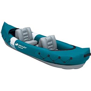 Sevylor Tahaa Kajak, Canoa Gonfiabile 2 Posti, Kajak Gonfiabile, Barca Con Esterno In Pvc, Blu, 59.5 x 40 x 15.2 Cm