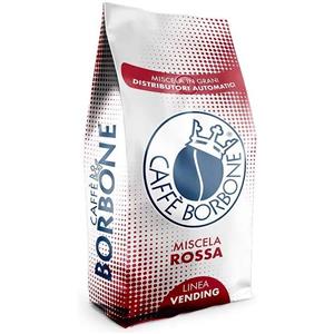 Caffè Borbone Miscela Rossa - Caffè in grani 1 kg, gusto intenso e carica di energia