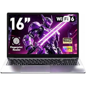 CHIFUYOU 16 pollici Gaming Computer portatile 16 GB DDR4 1 TB SSD Portáti R7 5825U fino a 4,5 GHz WiFi 6, tastiera retroilluminata Schermo Full HD 1920×1080, webcam/pannello touch/porte multimediali