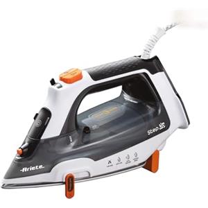 Ariete 6190 Step UP, Ferro da stiro intelligente, Piedini intelligenti, Piastra in ceramica Ultraglide con 57 fori, Serbatoio 320ml, 2400W, Vapore continuo 30g/min