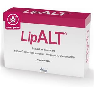Aurora Biofarma LipALT - Integratore Alimentare 30 Compresse con Bergavit, Riso Rosso Fermentato, Policosanoli e Coenzima Q10 per il Controllo del Colesterolo