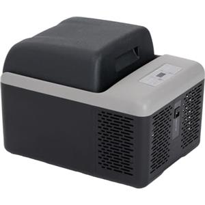 Alpicool C12PT - Frigorifero da 12l, 12 V, mini frigorifero, compressore elettrico, per auto, camion, barca, RV (nero)