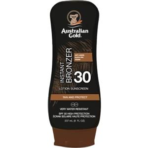 Australian Gold SPF 30 Lozione con Bronzer Istantaneo 237ml - Protezione Solare Nutriente e Idratante