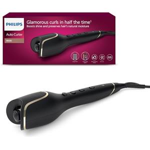 Philips Auto Curler 8000 Series, arricciacapelli, 27 diverse opzioni di styling, nero, modello BHB876/00