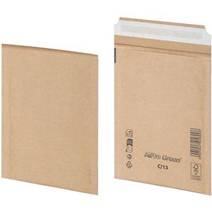 Bong Packaging Buste Imbottite AirPro Green - 17x21,5 cm - Ecologiche in Carta Avana - Confezione da 100 Pezzi
