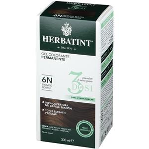 Herbatint Gel Colorante Permanente 6N Biondo Scuro 300 ml - Formula Naturale e Facile da Applicare