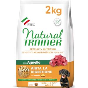 Natural Trainer Sensitive Agnello 2kg - Alimento Secco Senza Glutine per Cani Adulti Mini