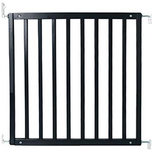 Safetots Cancelletto in Legno Senza Inciampo, 72cm - 79cm, Nero, Cancelletto per Scale in Legno, Cancelletto per Bambini con Montaggio a Vite, Barriera di Sicurezza Elegante e Pratica
