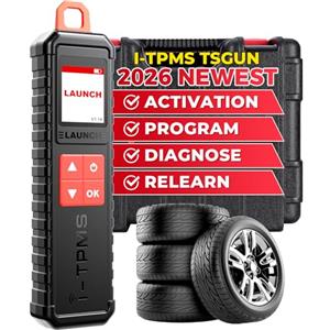 LAUNCH Rilevatore di Pressione Pneumatici X431 i-TPMS TS Gun, sensori TPMS Attivi/riconosciuti/programmati, Strumento diagnostico TPMS con X431 V/PRO3/PRO3S+/Pad V