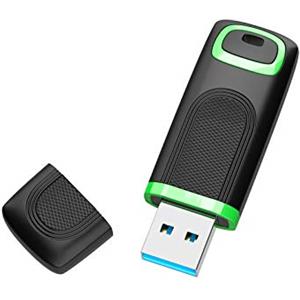KEXIN Chiavetta USB 128GB USB 3.0 Pen Drive Chiavette USB Cap Design Penna Memoria Flash Unità Pennetta Thumb Drive Memoria Stick USB Flash Drive Per PC Tablet TV Auto (Nero Verde)