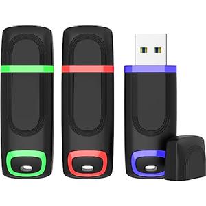 KEXIN Chiavetta USB 3.0 256 GB, 3 Pezzi Chiavette USB 256GB, Pennetta 256GB con Indicatore LED per PC, Auto