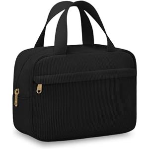 Aucuu Borsa Cosmetica, Borsa da Toilette, Beauty Case da Viaggio, Pochette da Borse Cosmetica, Trousse Trucchi Organizer, Borse Cosmetice in Velluto a Coste per Donne Ragazze