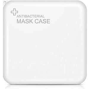 TBOC Custodia per Mascherina - Scatola Quadrata in Plastica Rigida [Bianca] Portaoggetti Organizzatore Portatile Leggero e Riutilizzabile per Proteggere da Polvere Sporco