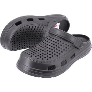 JOMIX Sabot Uomo Zoccoli Leggeri Ciabatte da Giardino Antiscivolo in Gomma Eva Scarpe Sandali Estive Traspirante per Piscina Spiaggia, PU7868, Nero, 41 EU