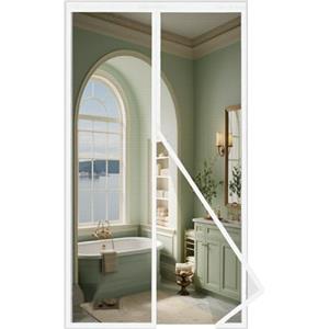 MAGICDOOR Zanzariera Magnetica 150x220cm-Bianco in Vetroresina