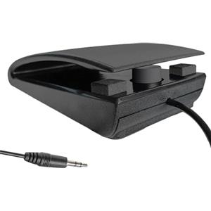 Hangsu Pedale Sustain portatile per strumenti elettronici Comodo controllo della musica per pianoforte, sintetizzatore, musicisti a rullo a mano, pedale compatto per strumenti musicali