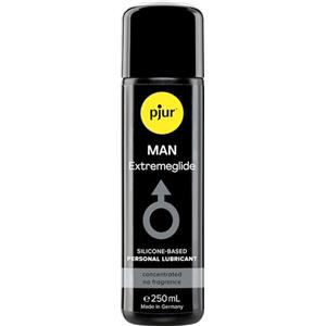 Pjur Man Premium Extremeglide - Lubrificante a base di silicone 250 ml, dermatologicamente testato e non appiccicoso