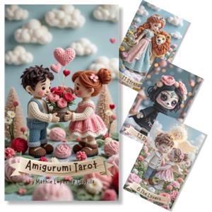 MATHIE Y SU GUIA ANGELICAL Amigurumi Tarocchi: Tarocchi d'amore carte, Anime Gemelle, Nuovo amore Tarocchi per Principianti con significati, facile e intuitivo, Guida e video Corso regalo 5 lingue, Oracolo delle Anime Gemelle