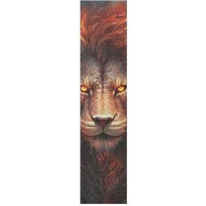 KAAVIYO Simpatico Leone Artistico con Animali Modello Griptape per Skateboard Grip Tape Autoadesivo Antiscivolo per Longboard Adesivi Grip(9x33in,44x10in 1pcs)