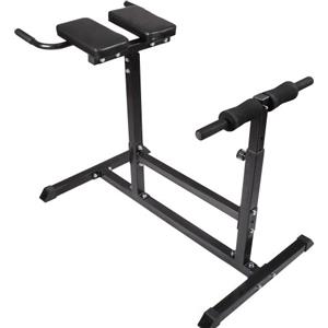 Physionics® Panca per Schiena e Addominali - Altezza Regolabile in 5 Livelli, Fissaggio delle Gambe Imbottito, Carico Massimo 200 kg - Panca Lombari, Iperestensioni, Allenamento dei Dorsali e Addome