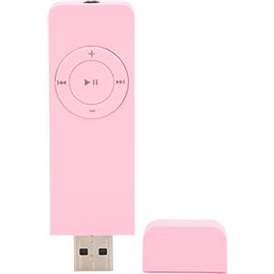 VBESTLIFE Mini Lettore MP3, Lettore Musicale Senza Perdita di Dati, Supporta L'espansione della Scheda di Memoria Fino a 64 GB, per Walkman, Studenti, Corsa, Viaggi (Rosa)