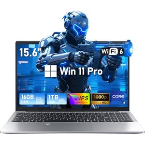 FUNYET PC Portatile 15.6" Core i9-11900H(fino a 4.9GHz) Gaming Laptop 16 GB RAM 1 TB SSD Win11 Iris Xe GPU 1920×1080 Notebook con RJ45, Type-C, WIFI6, BT5.2, USB3.0, HDMI, Tastiera Retroilluminata